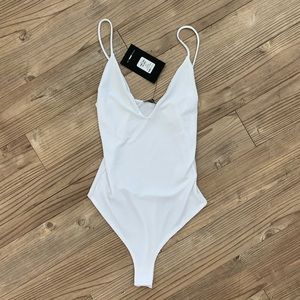 NWT Fashion Nova white Bodysuit